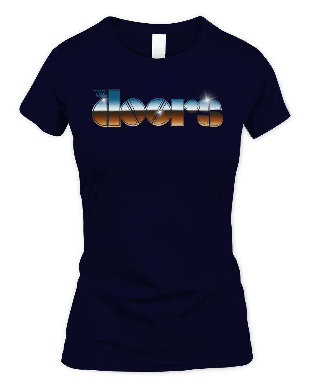 Doors Merch Fitted Chrome Logo Shirt