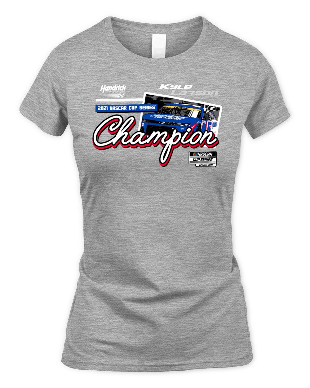 Kyle Larson Hendrick Motorsports Team Collection 2021 Cup Series Champion Vintage Car T-Shirt