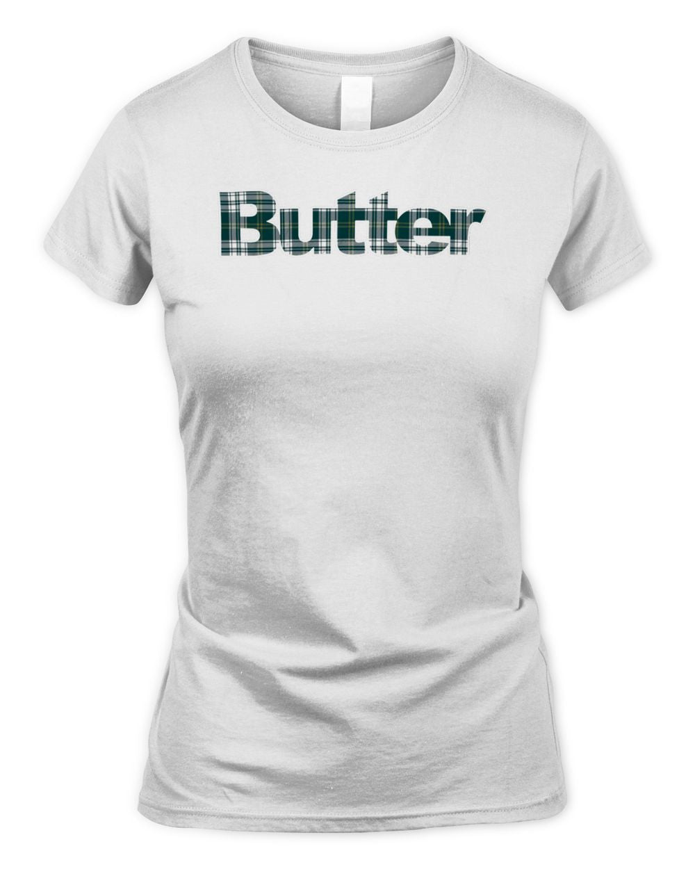 Butter Clothing Plaid Applique Logo Shirt