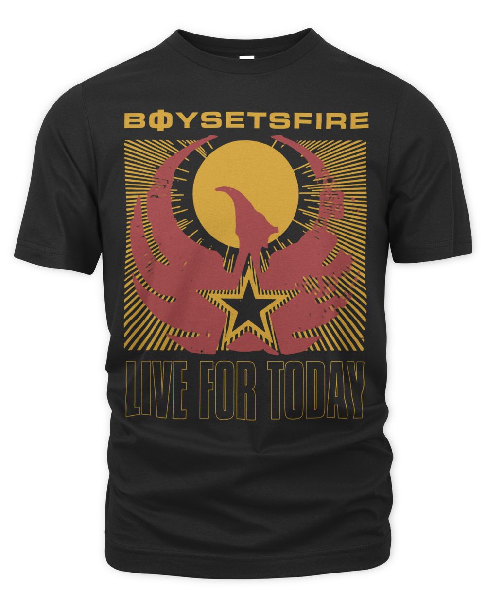 Boysetsfire Merch Live for Today With Tour Dates Shirt