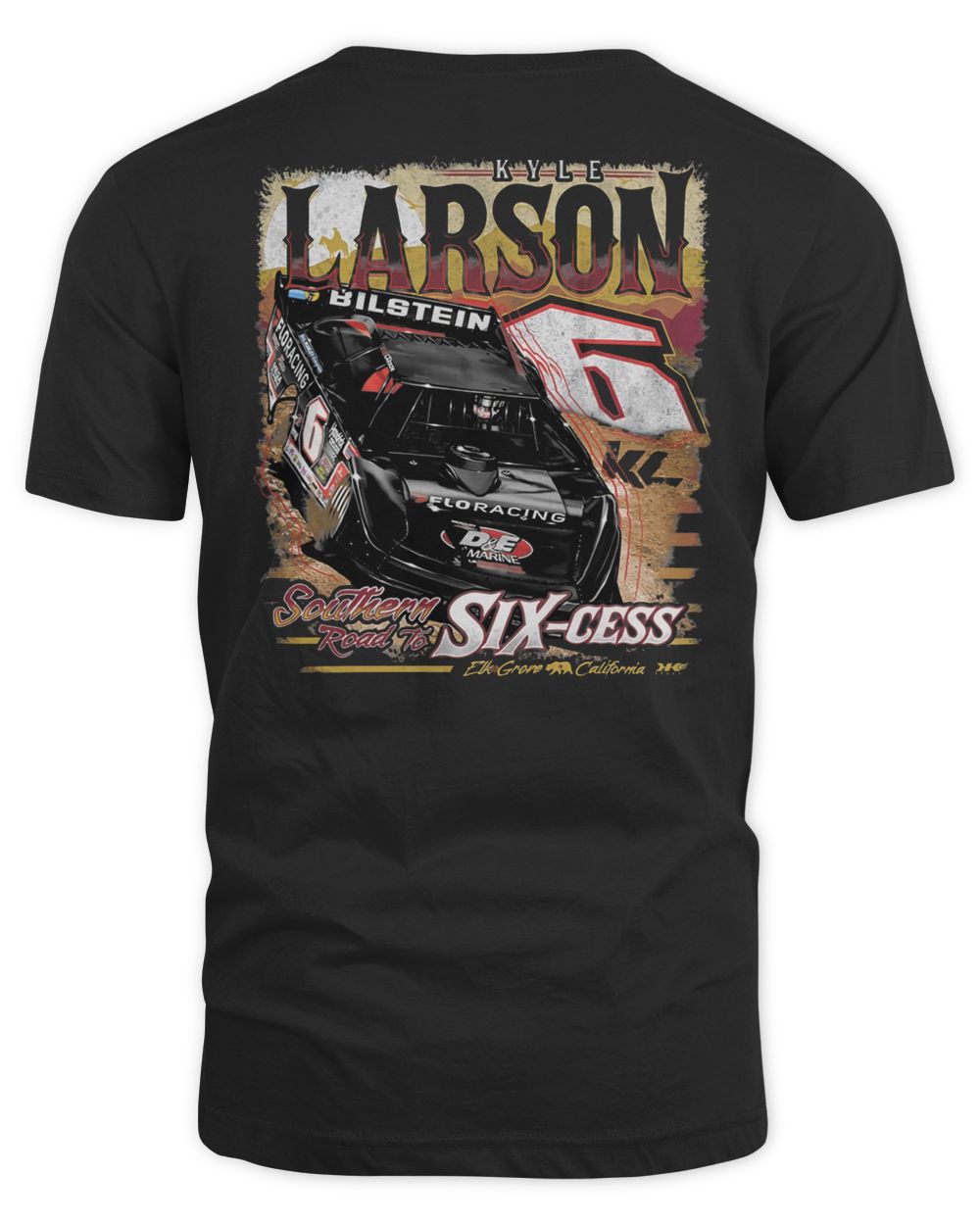 Kyle Larson Merch Southern Road To Sixcess Shirt