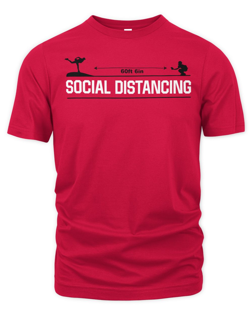 Cincy Shirts Social Distancing - Baseball Shirt