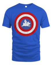 Cincy Shirts Captain USA Flying Pig Shield Shirt