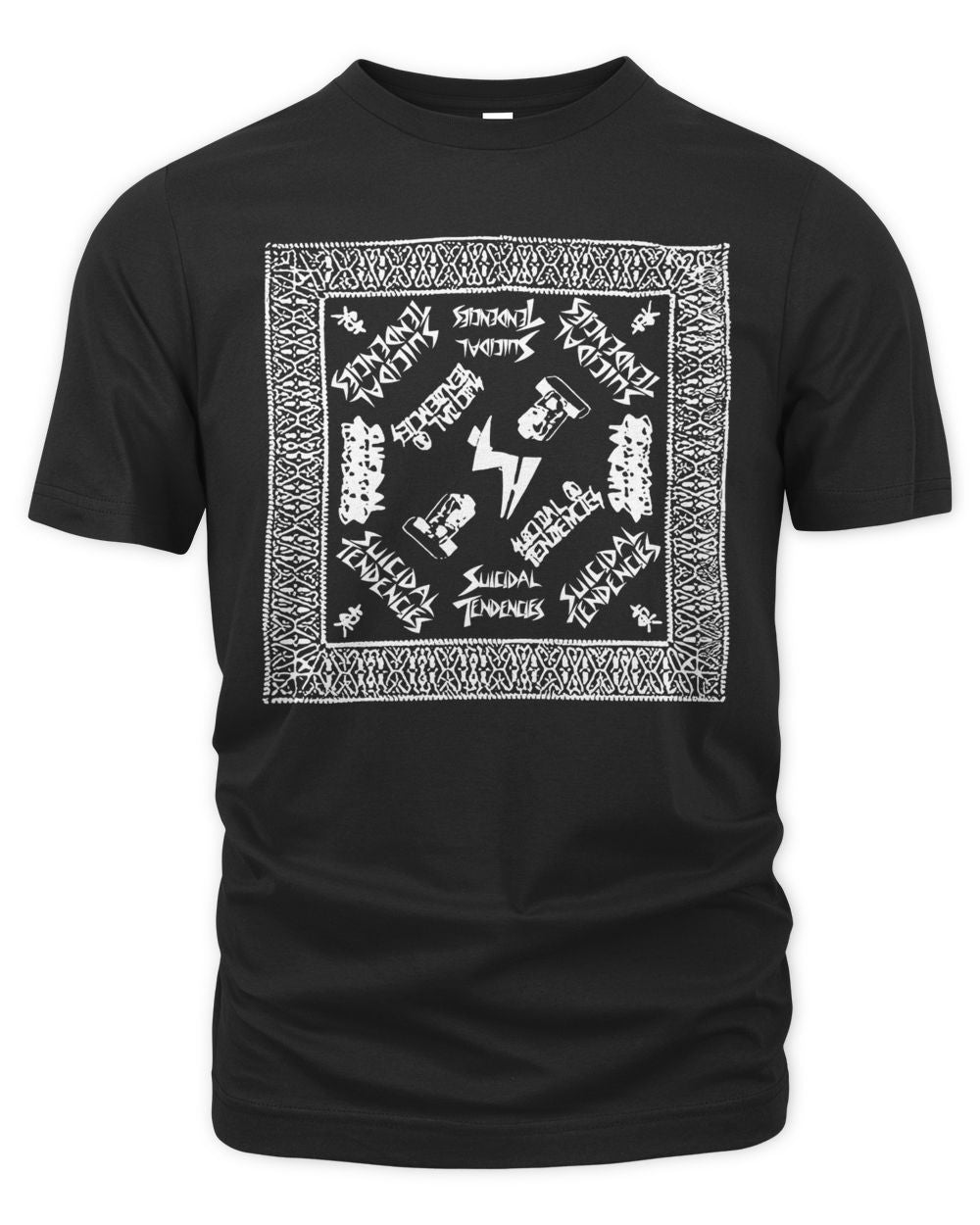 Suicidal Tendencies Merch Logos Bandana Shirt