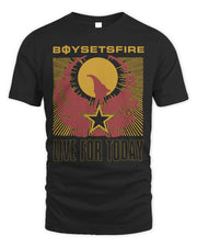 Boysetsfire Merch Live for Today With Tour Dates Shirt