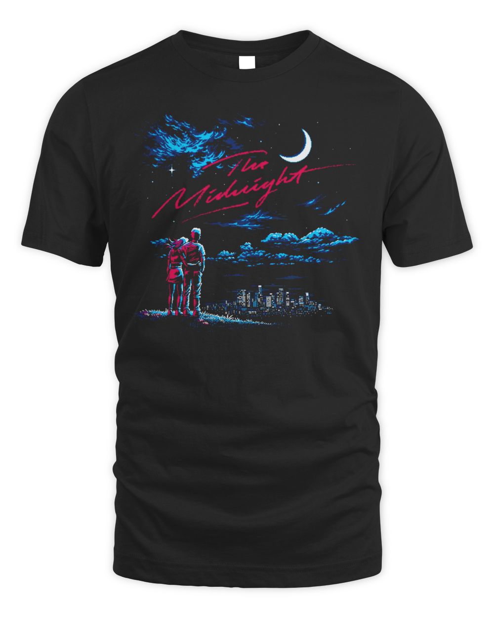 The Midnight Merch Pixel Overlook Shirt