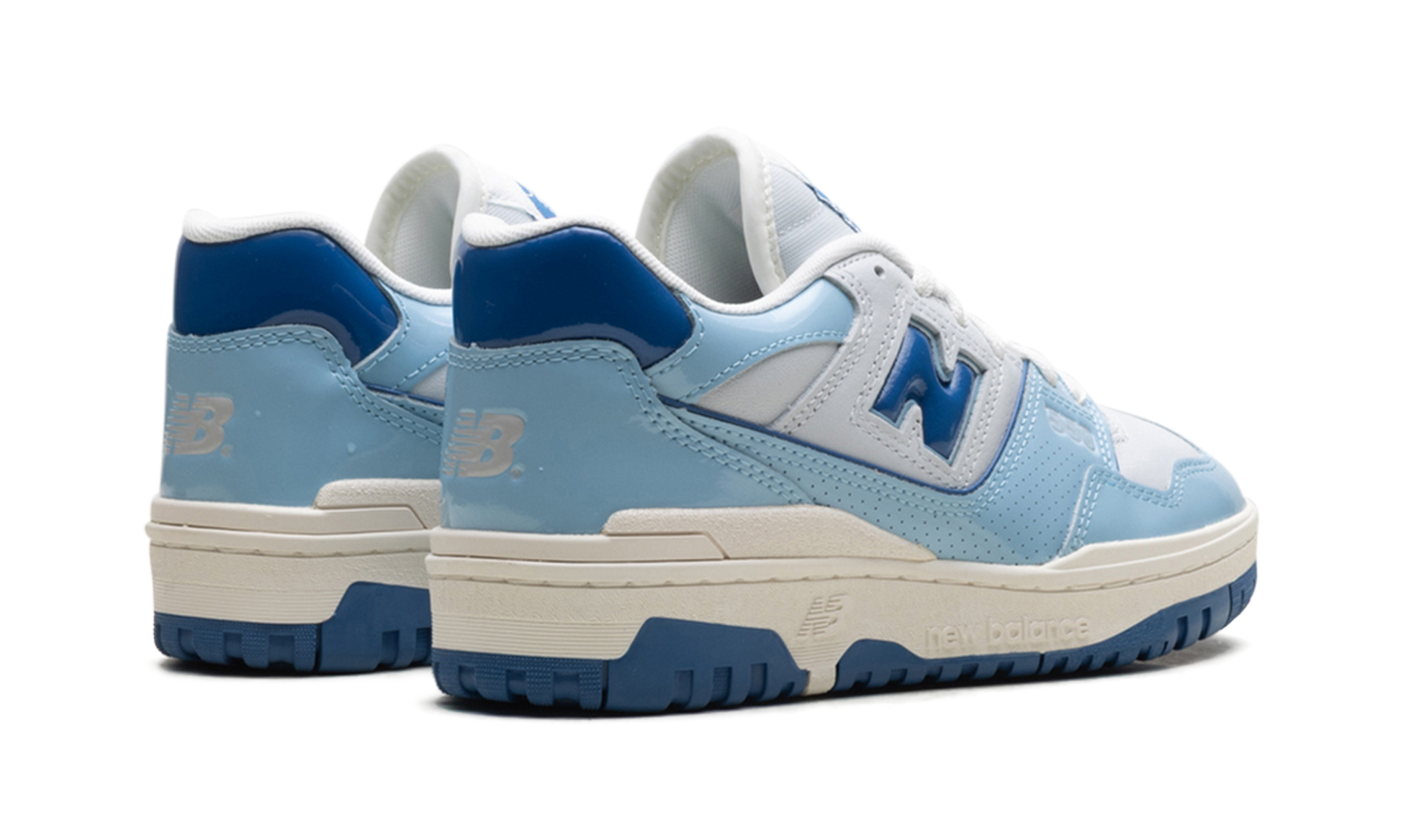 550 "Patent - white / powder blue" BB550YKE