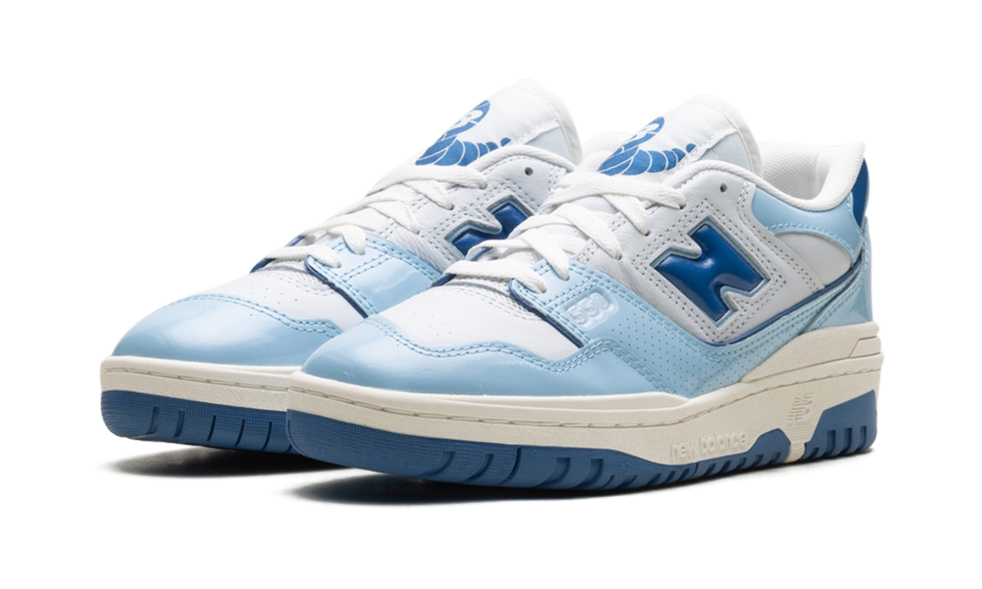 550 "Patent - white / powder blue" BB550YKE