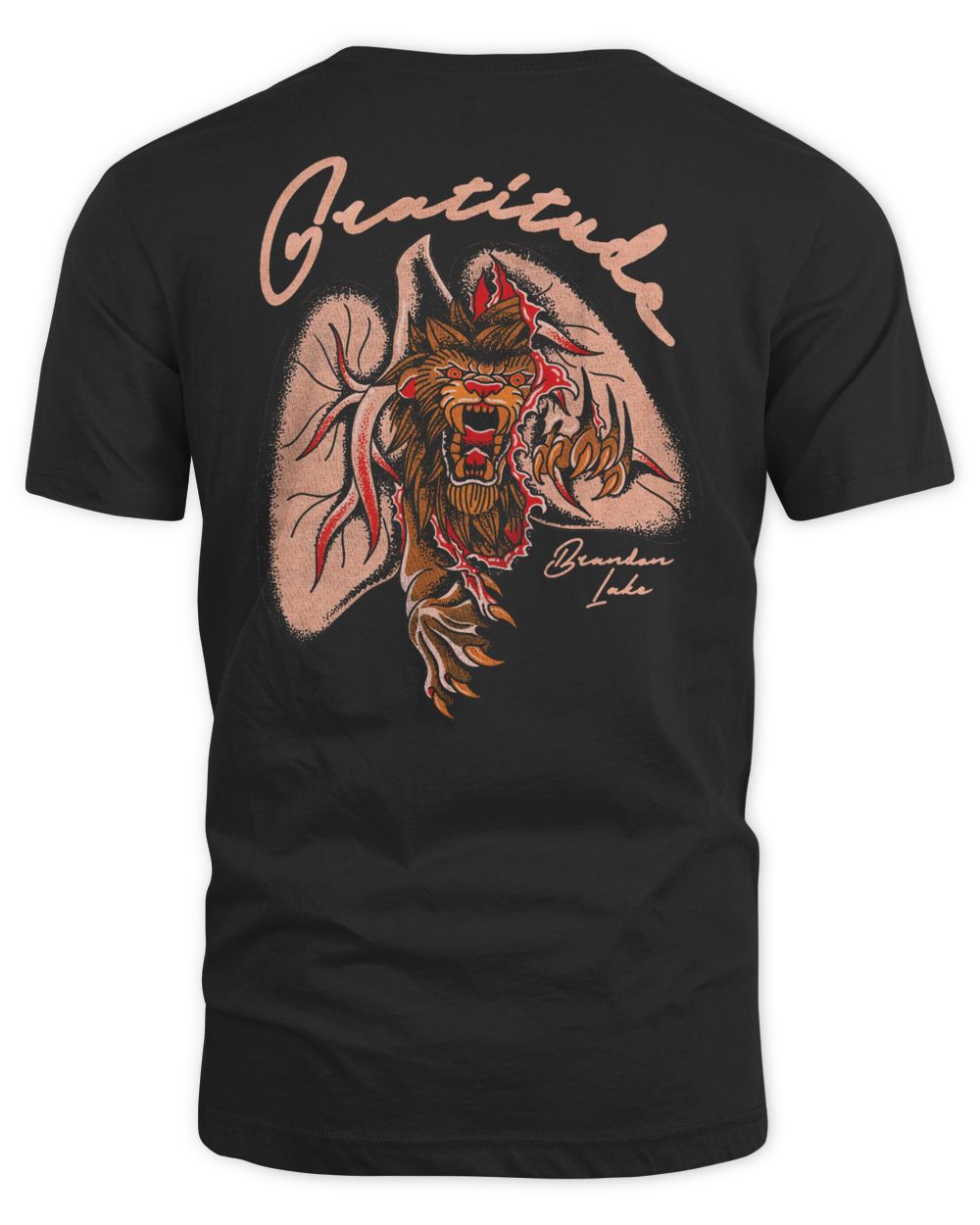 Brandon Lake Merch Gratitude Lion Inside Of Those Lungs Shirt