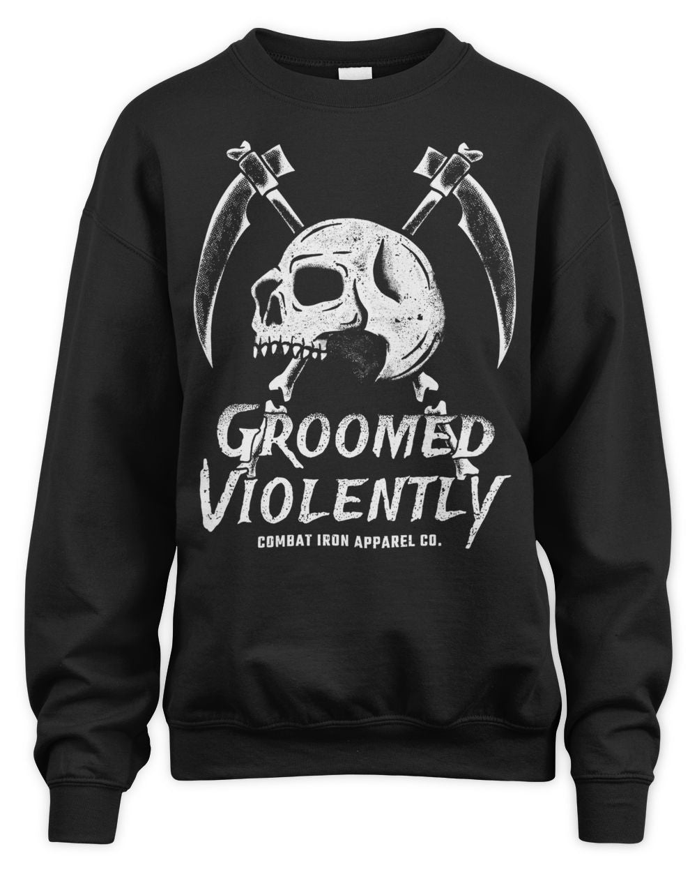 Combat Iron Apparel Groomed Violently Skull Shirt