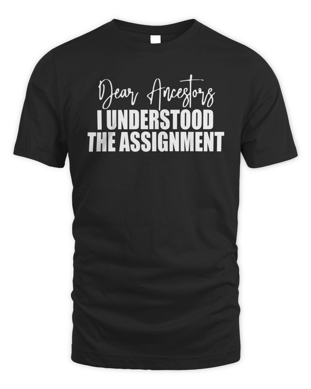 Melanin Apparel Dear Ancestors I Understood the Assignment Shirt