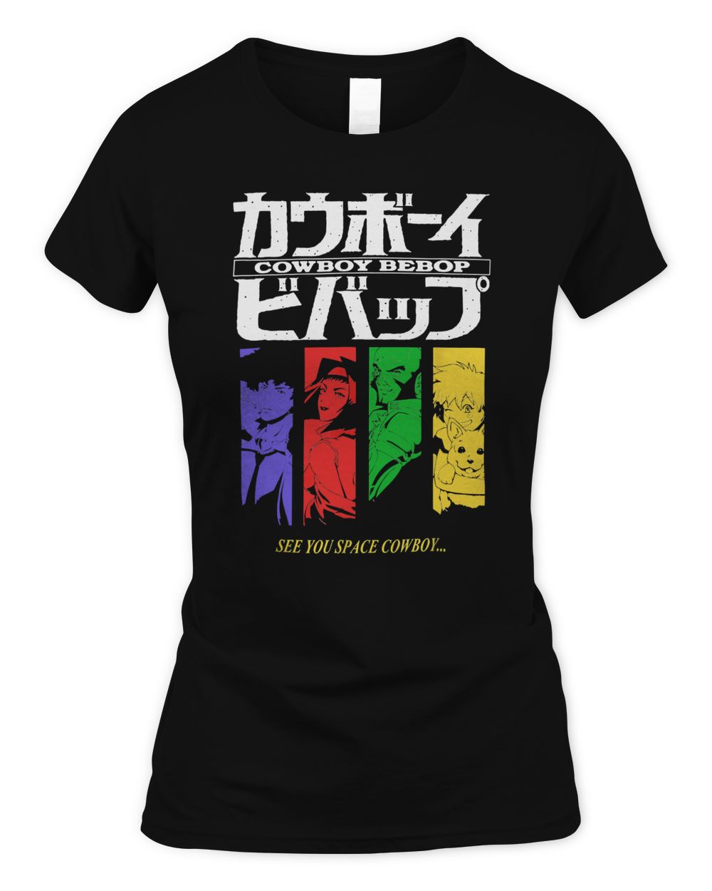 Bebop Idols Cowboy Funny Japanese Anime Manga Characters Art Shirt