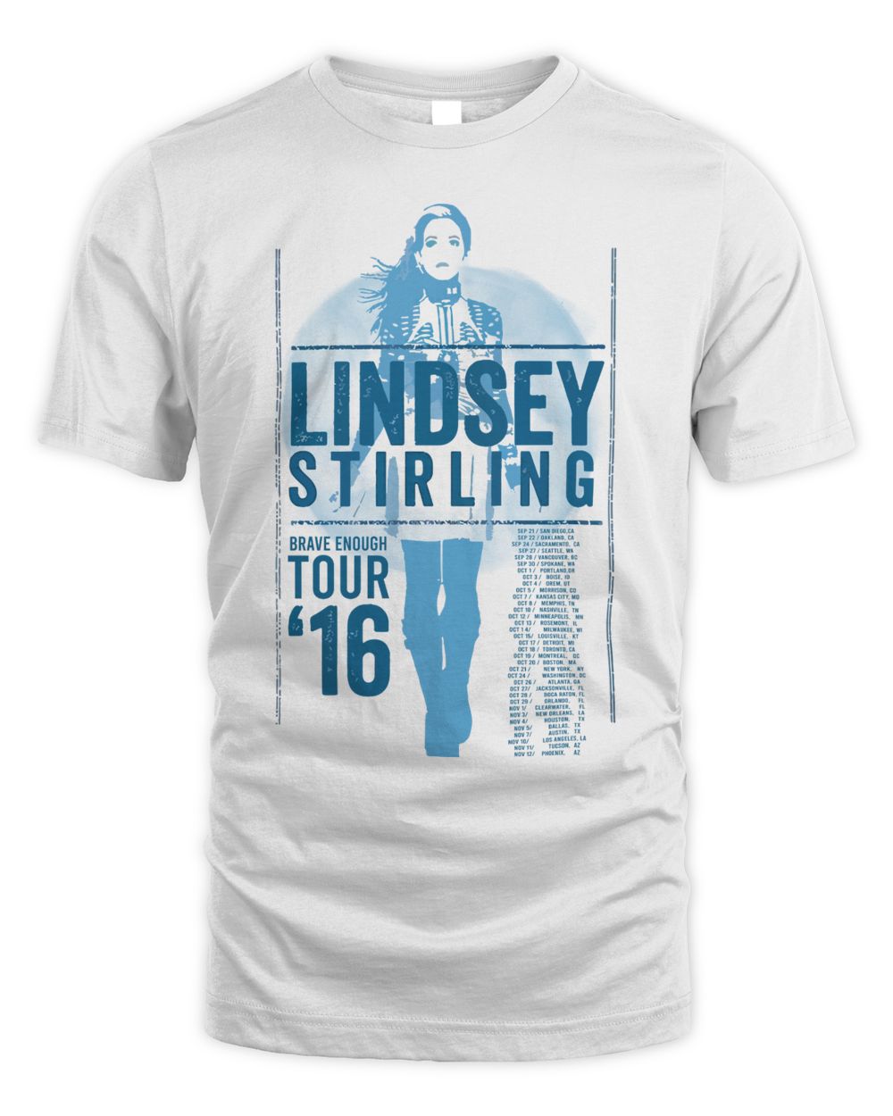 Lindsey Stirling Merch Rave Enough 2016 Tour Shirt