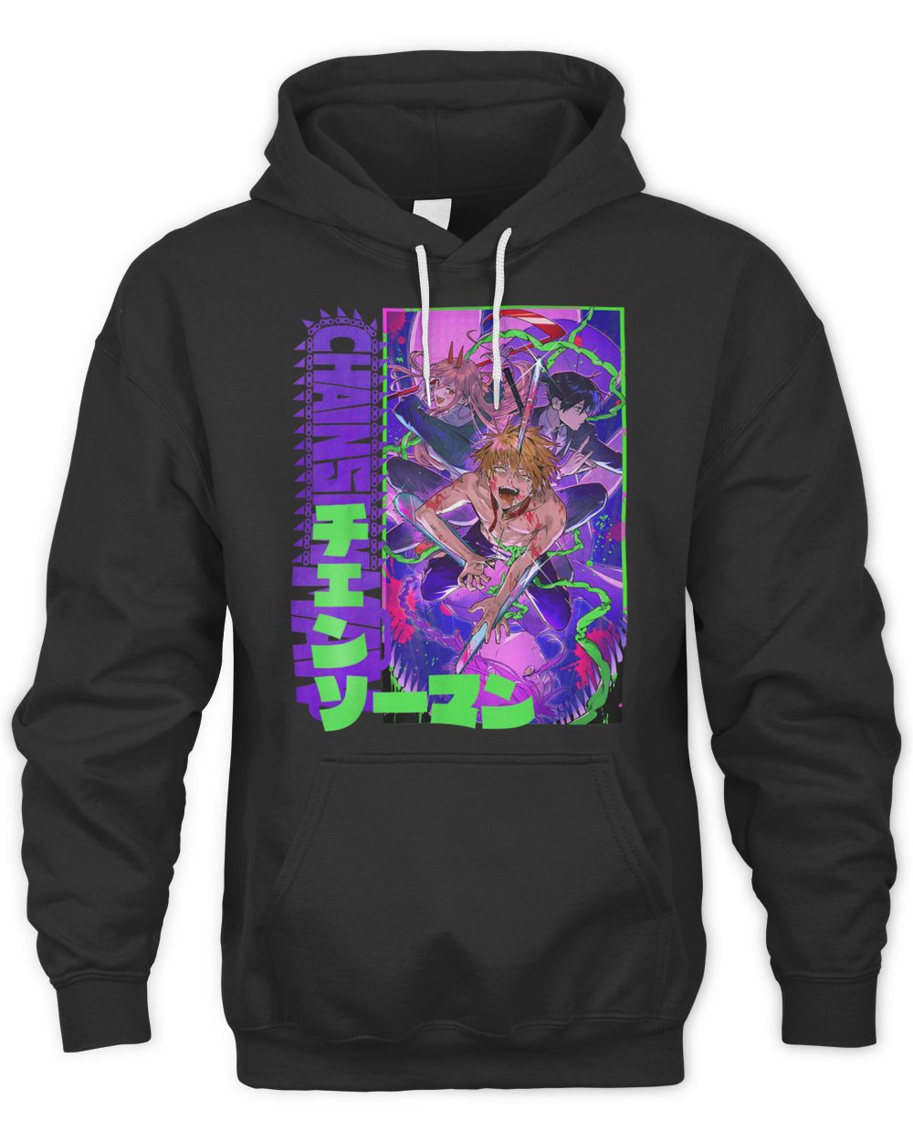 Man Chainsaw Anime Graphic Shirt