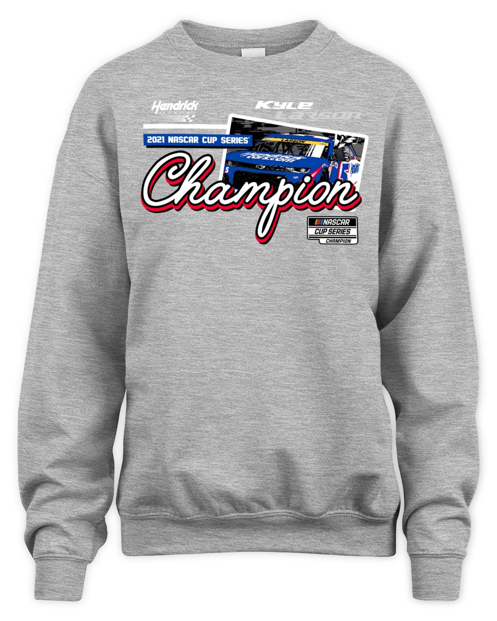 Kyle Larson Hendrick Motorsports Team Collection 2021 Cup Series Champion Vintage Car T-Shirt