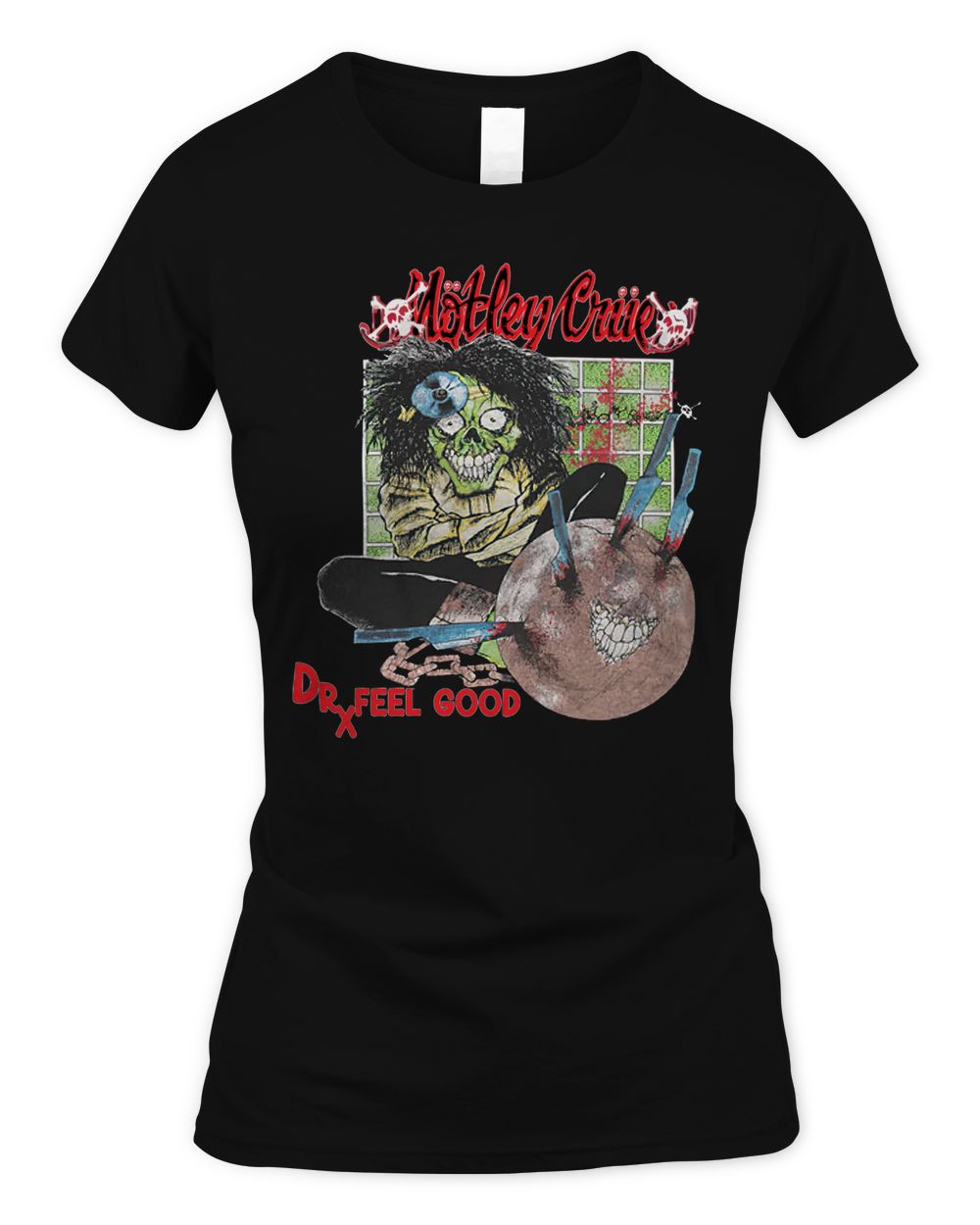 Motley Crue Merch Dr Feelgood Pushead Shirt