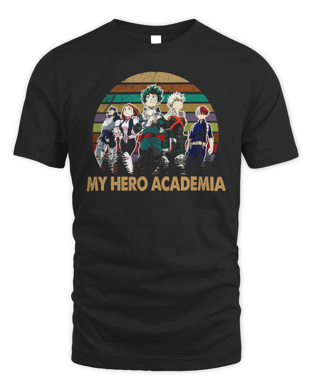 Vintage Academia My Heros Outfits Anime Manga Series For Fan Shirt