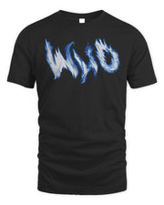 Techwear On Clothing Dark Blue Fire Flame Shirt
