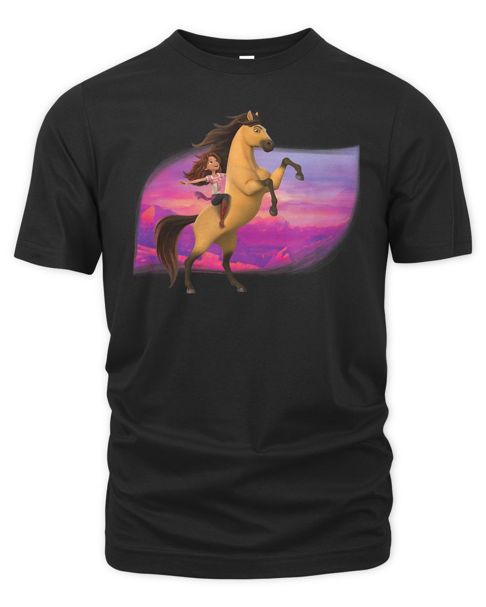 Spirit Untamed   Spirit And Lucky Mountain Sunset Shirt