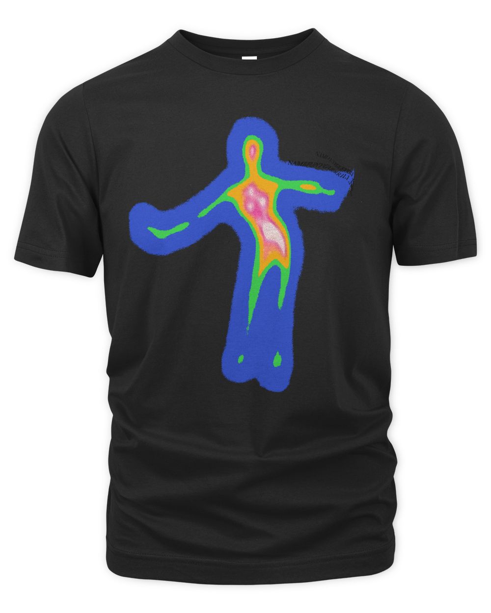 Techwear On Clothing Distorted Portrait Graphic Shirt