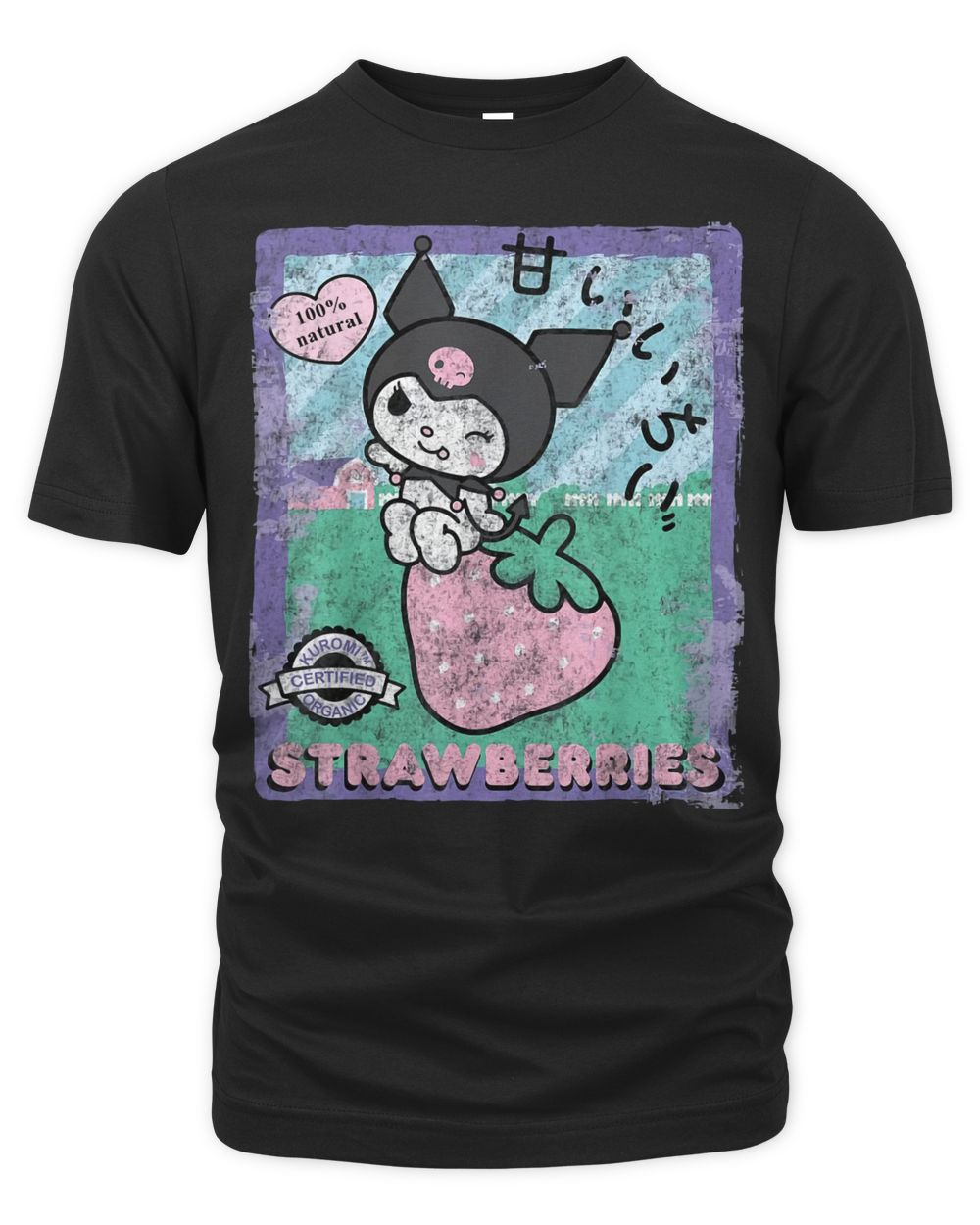Kuromi Strawberry Picking Strawberries Farm Shirt