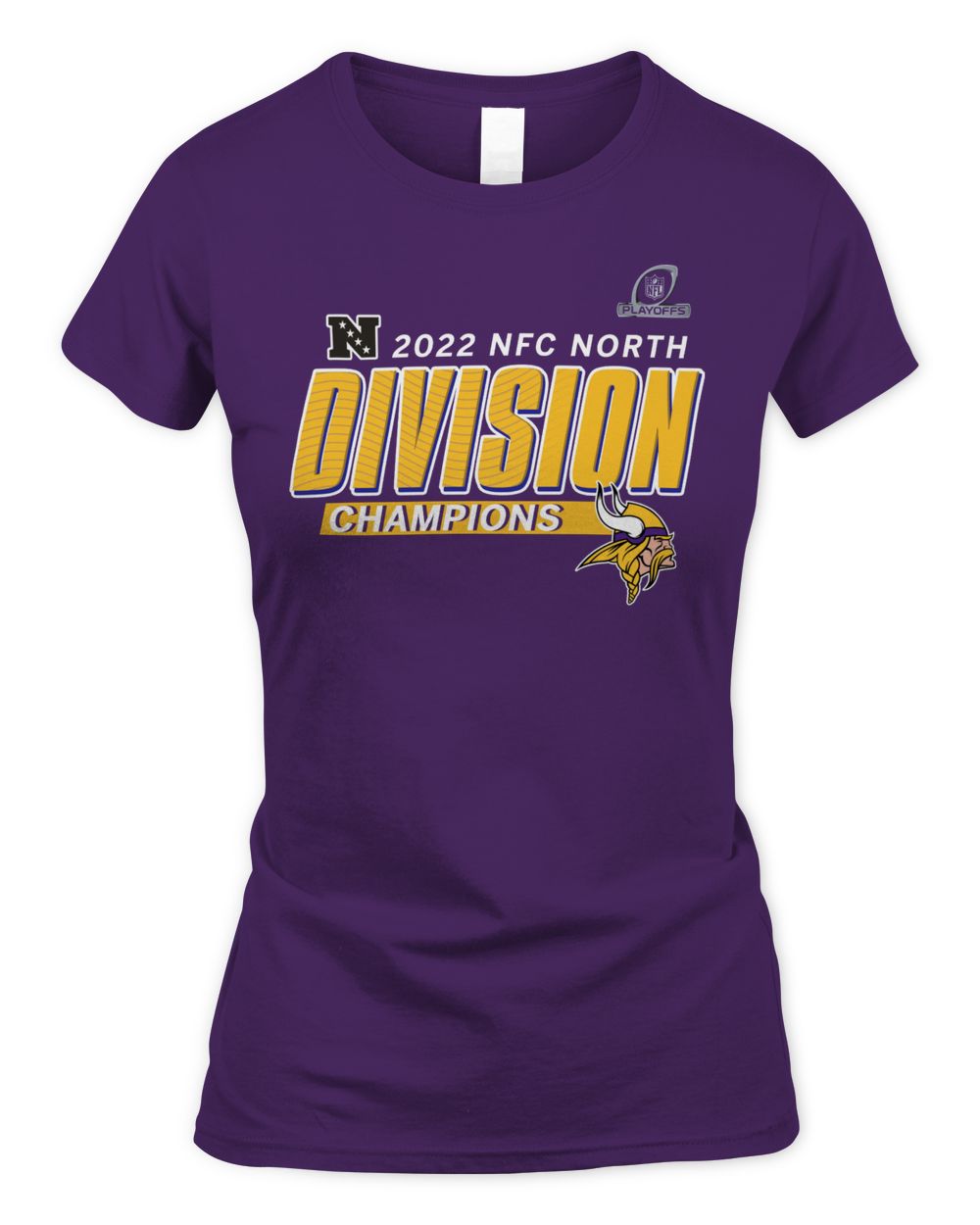 Vikings 2022 North Division Champions Big & Tall Divide & Conquer Shirt