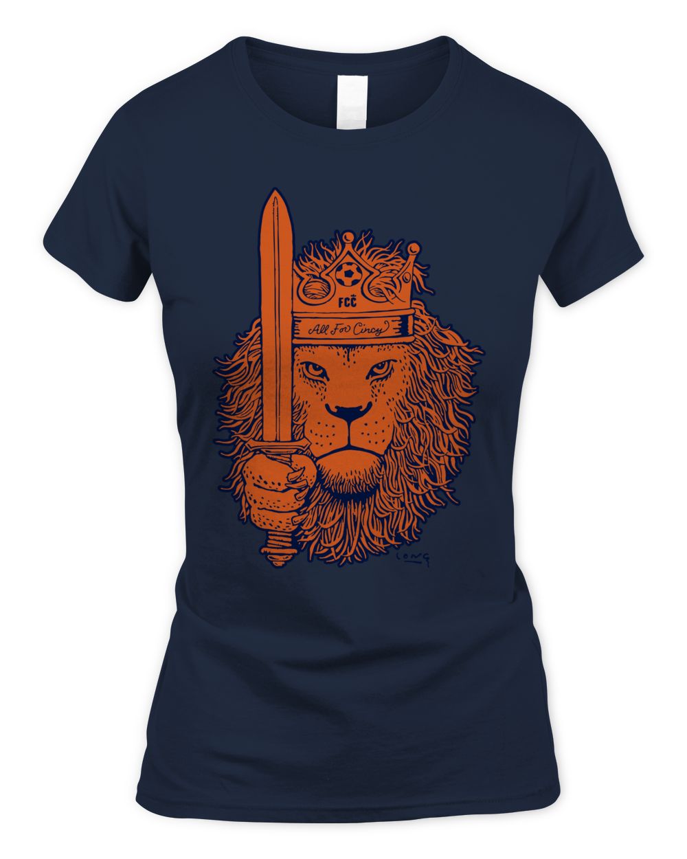 Cincy Shirts Loren Long Fc Cincinnati Lion Shirt