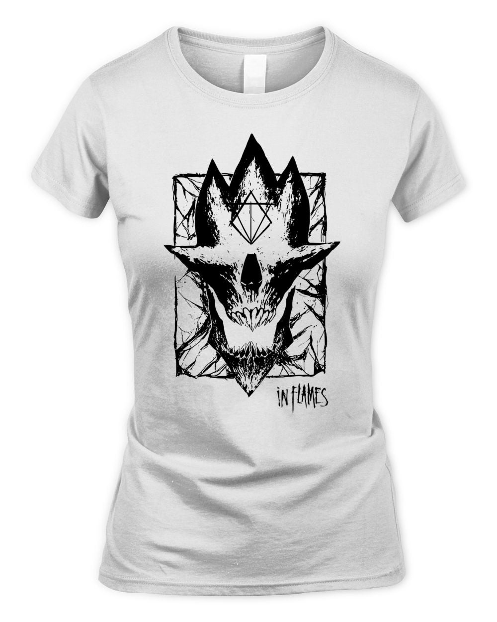 In Flames Merch Jester Skull Shirt