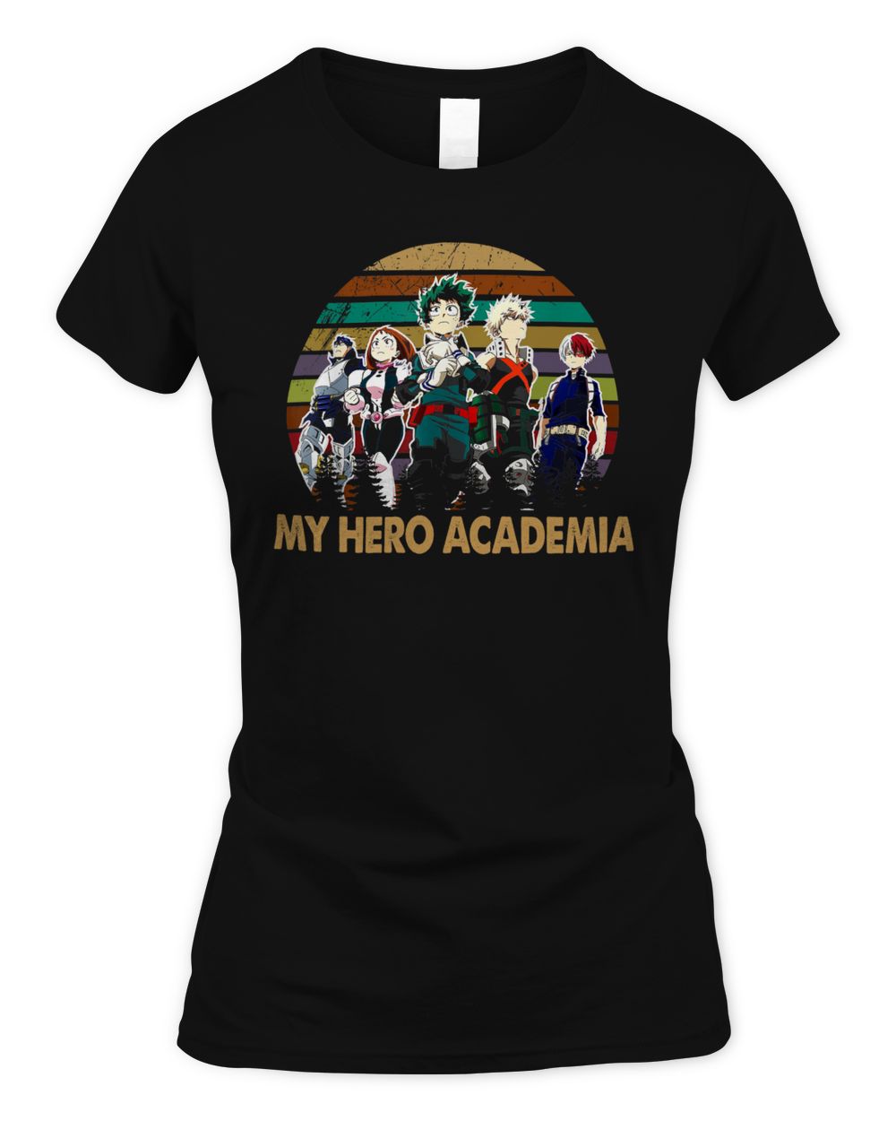 Vintage Academia My Heros Outfits Anime Manga Series For Fan Shirt