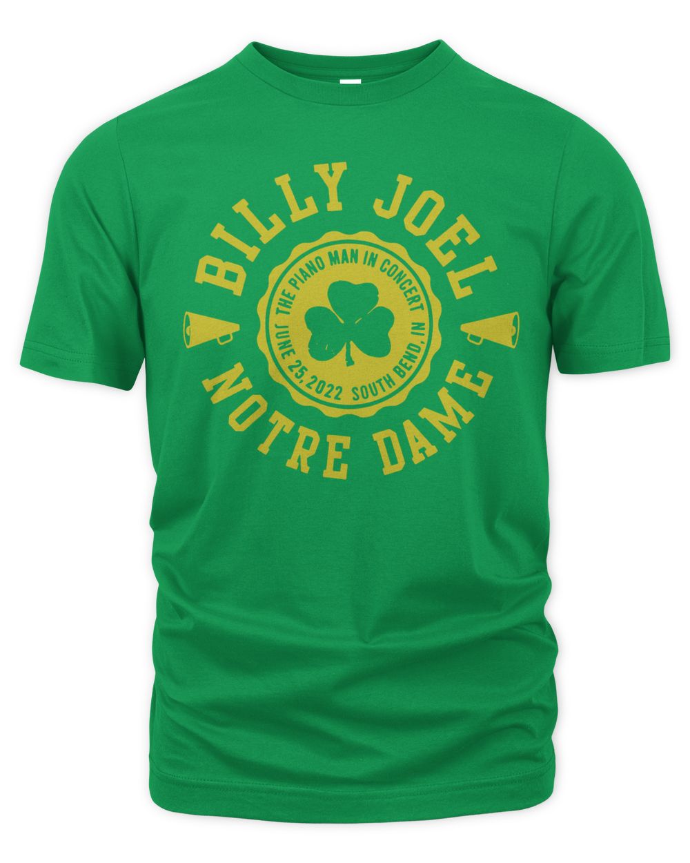 Billy Joel Merch Notre Dame Shamrock Shirt