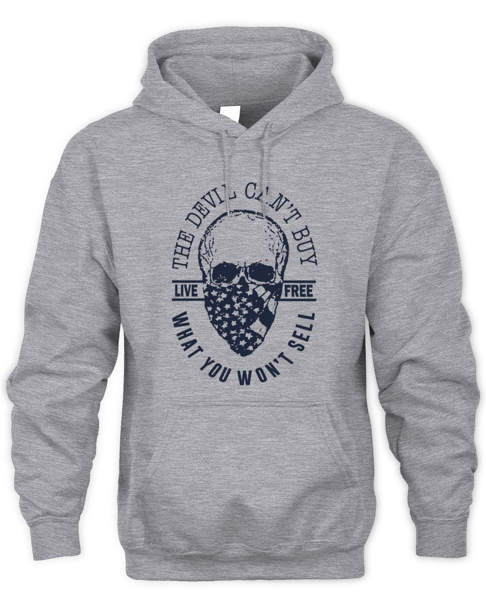 Red White and Blue Apparel Devil Can't Buy Shirt