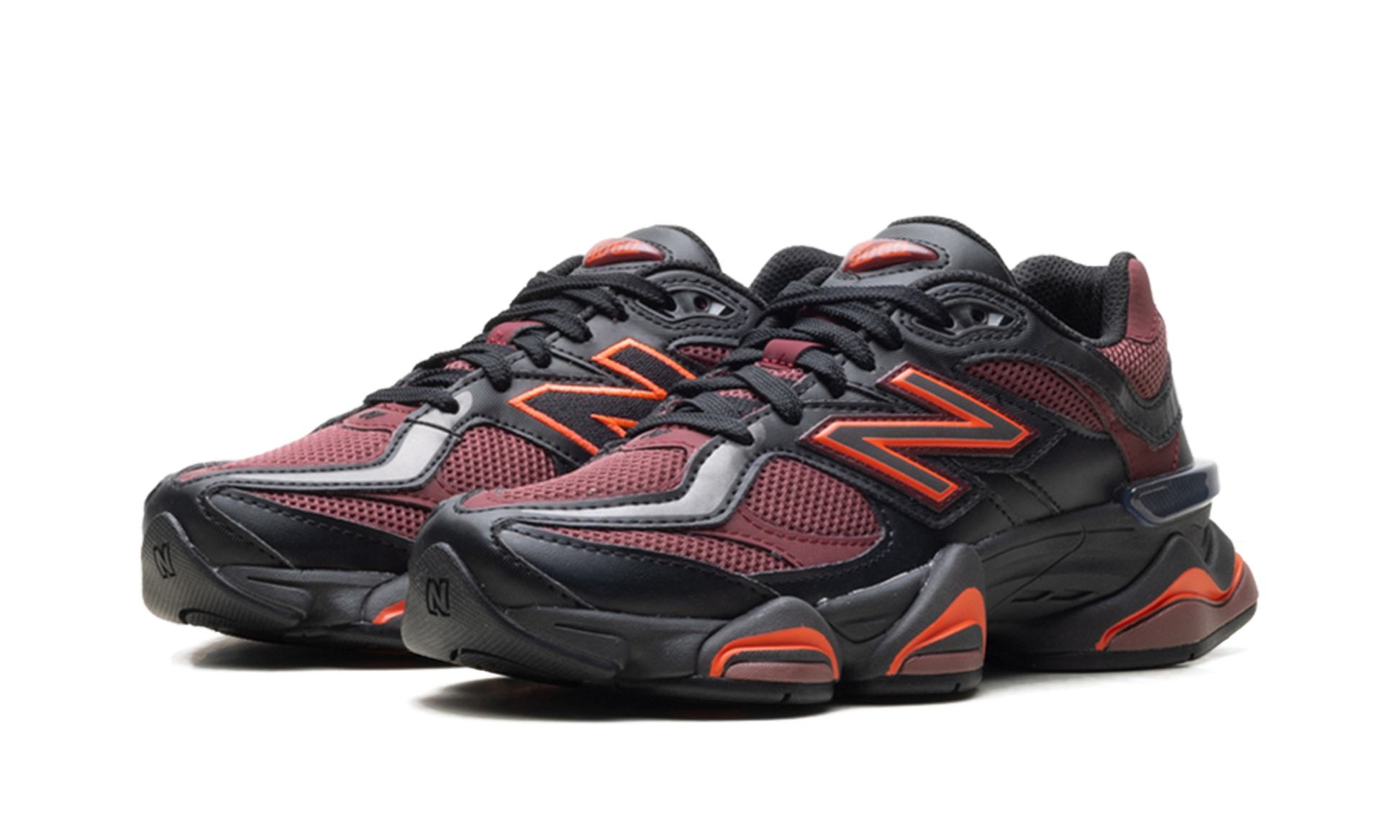 9060 "Black / washed burgundy" U9060BLA