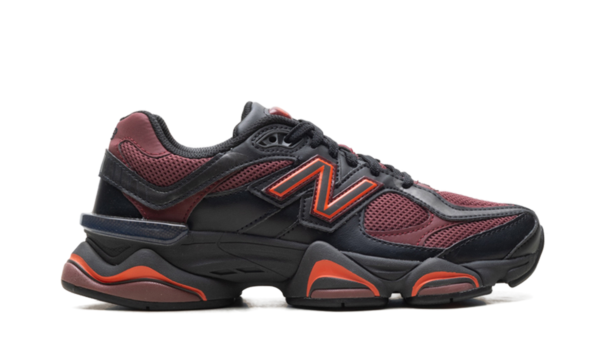 9060 "Black / washed burgundy" U9060BLA