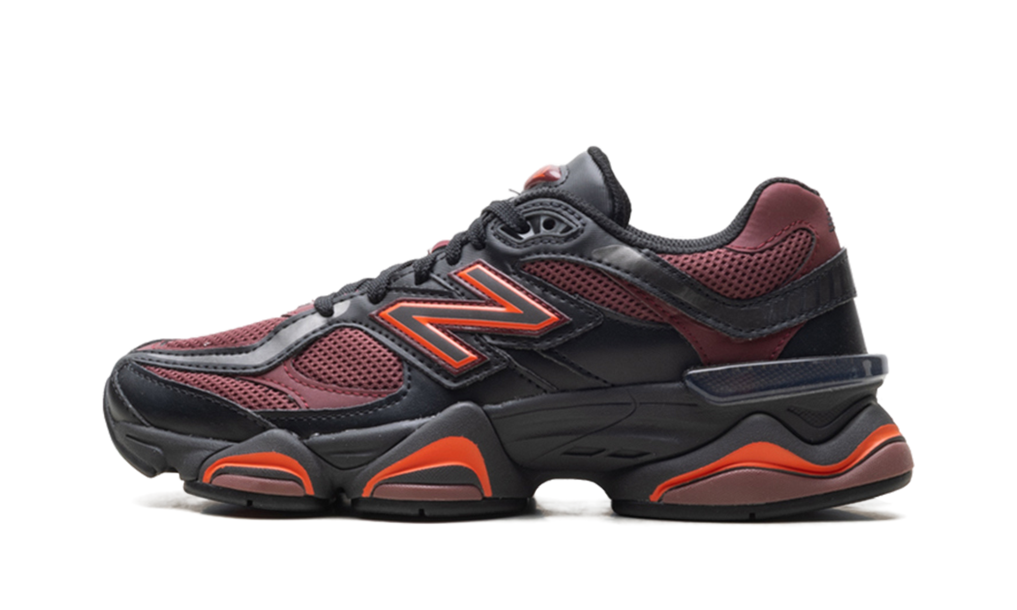 9060 "Black / washed burgundy" U9060BLA