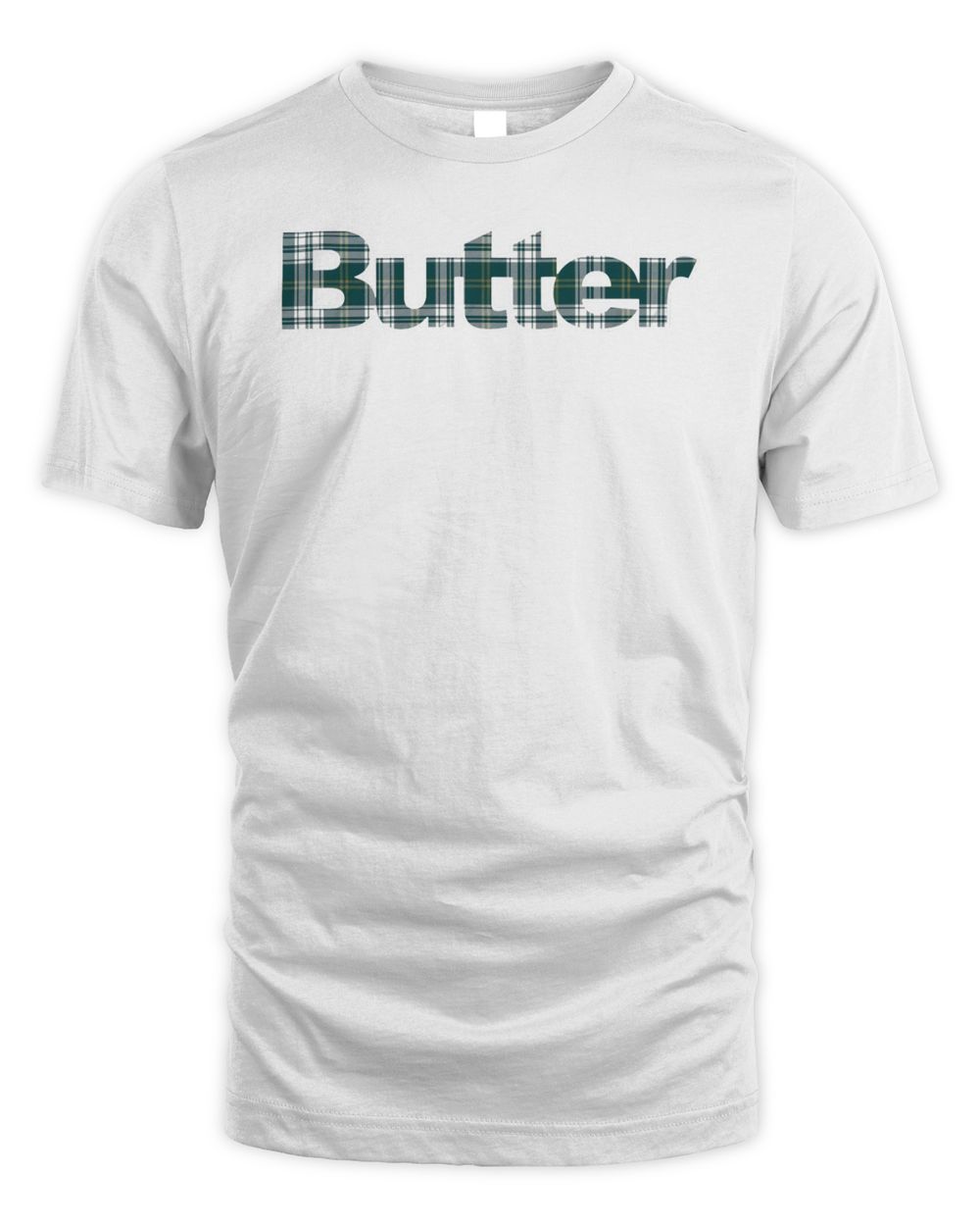 Butter Clothing Plaid Applique Logo Shirt