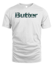 Butter Clothing Plaid Applique Logo Shirt