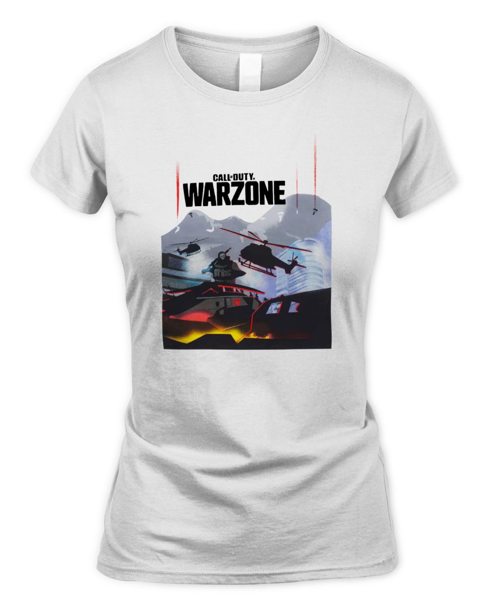 Call Of Duty Merch Warzone Helicopter Shirt