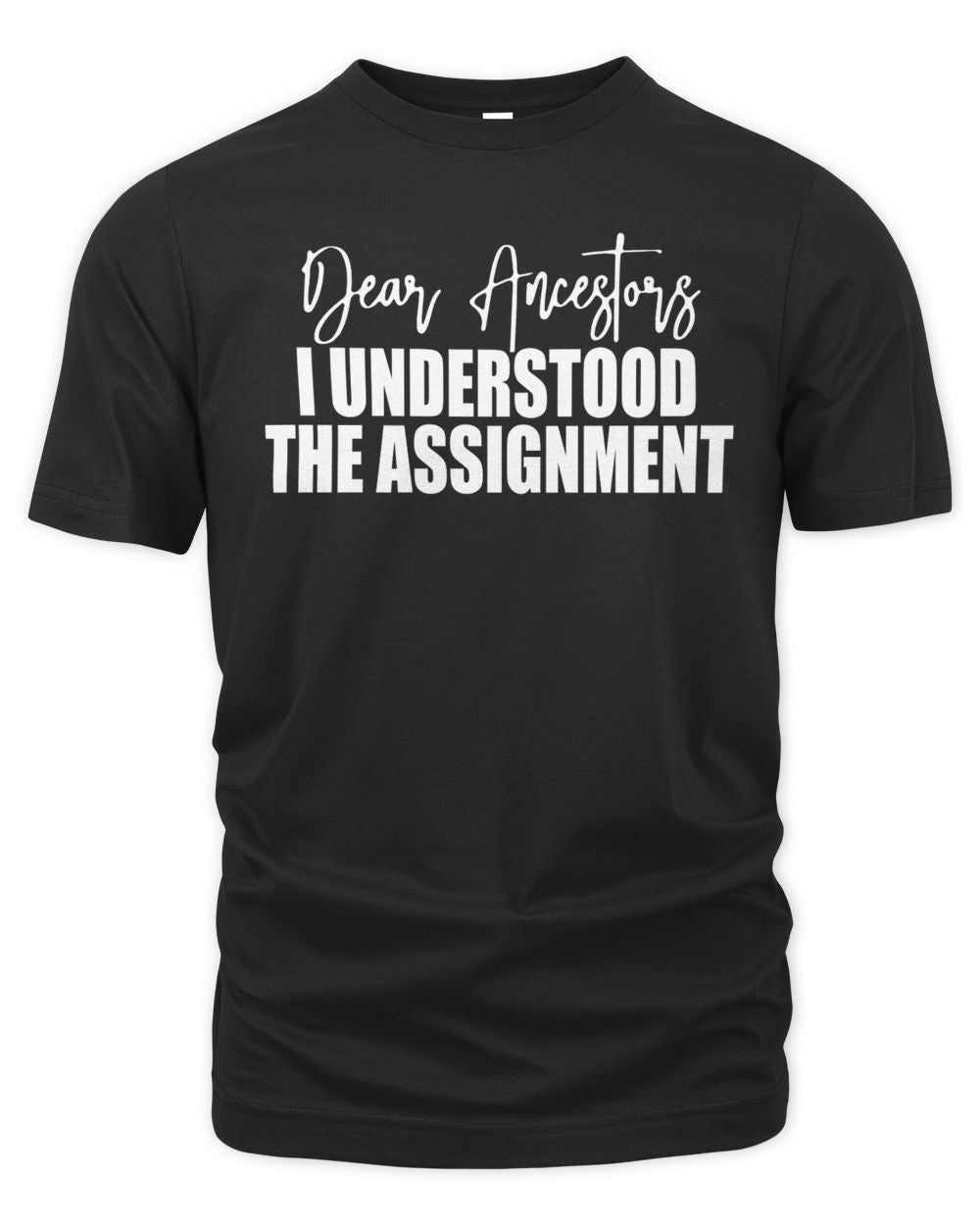 Melanin Apparel Dear Ancestors I Understood the Assignment Shirt