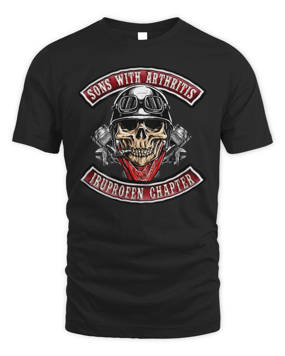 Sons With Arthritis Ibuprofen Chapter Funny Biker Skull Shirt