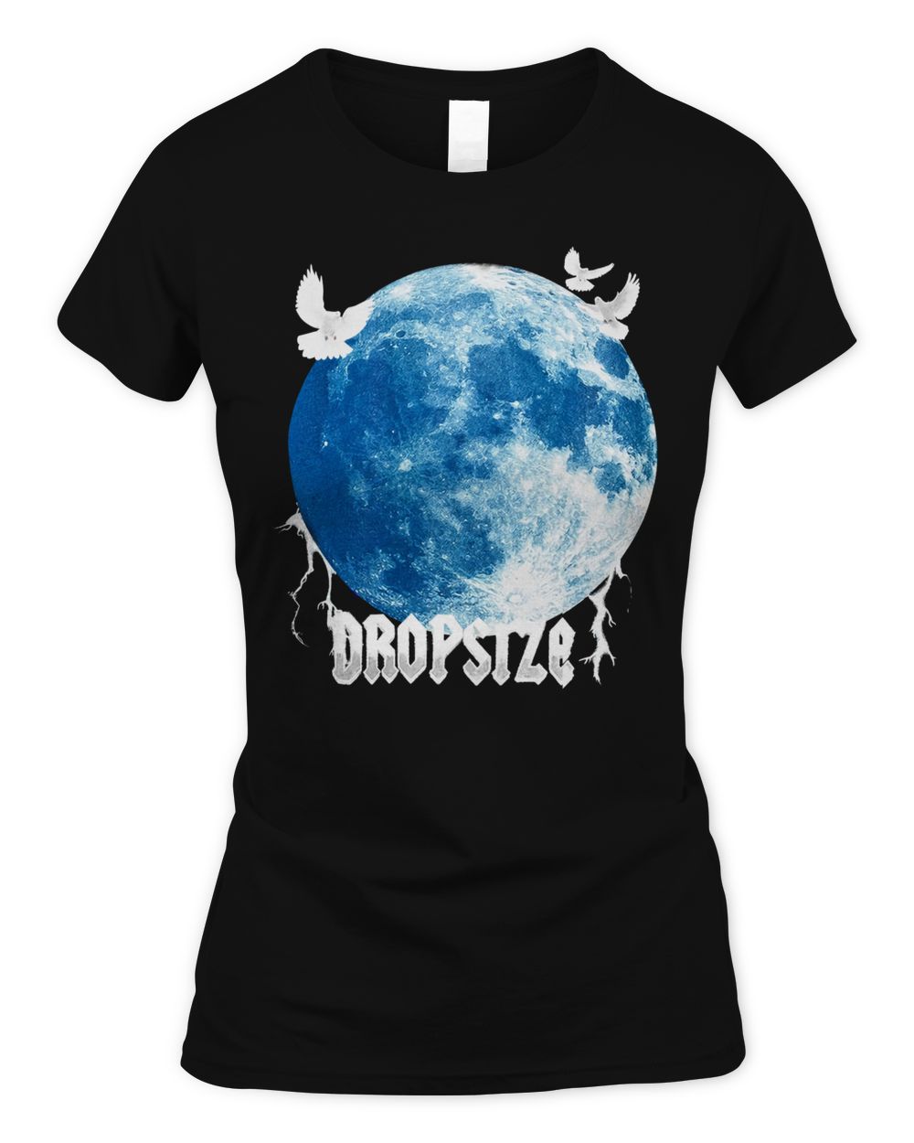 Dropsize Clothing Blue Moon Design Shirt