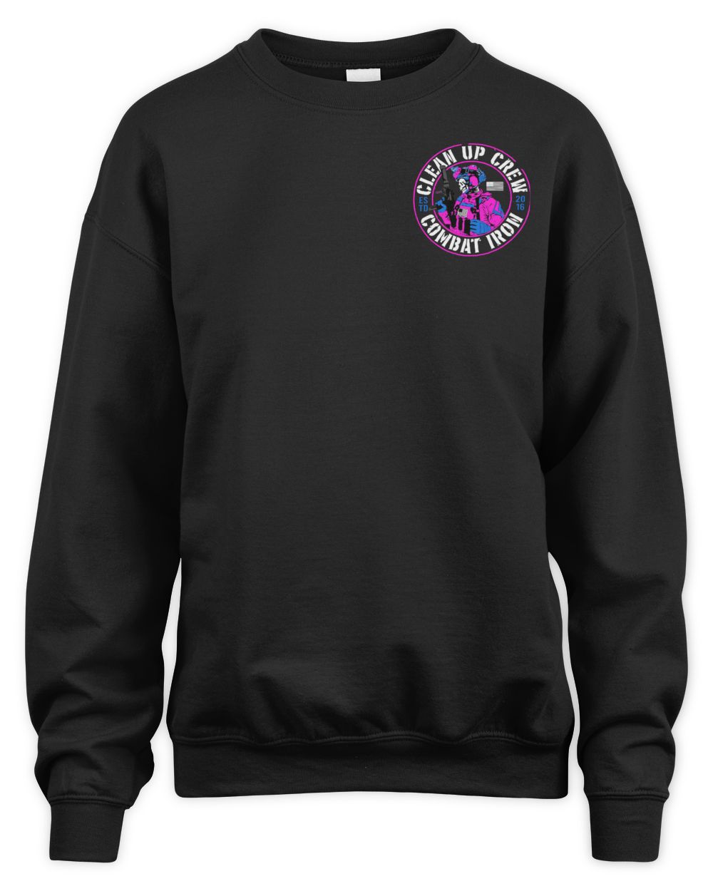 Combat Iron Apparel Clean Up Crew Operator Skull Shirt