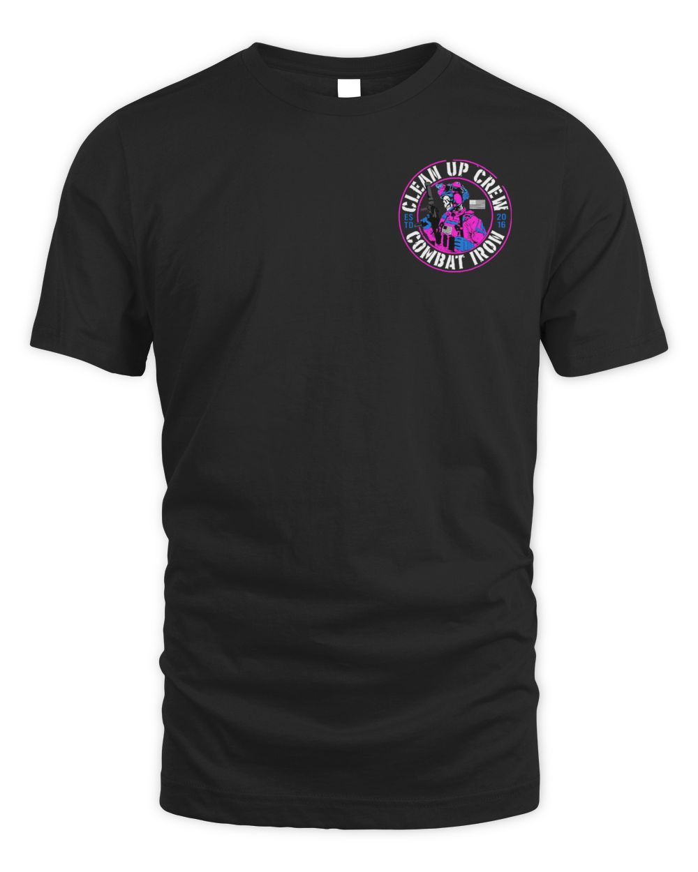 Combat Iron Apparel Clean Up Crew Operator Skull Shirt
