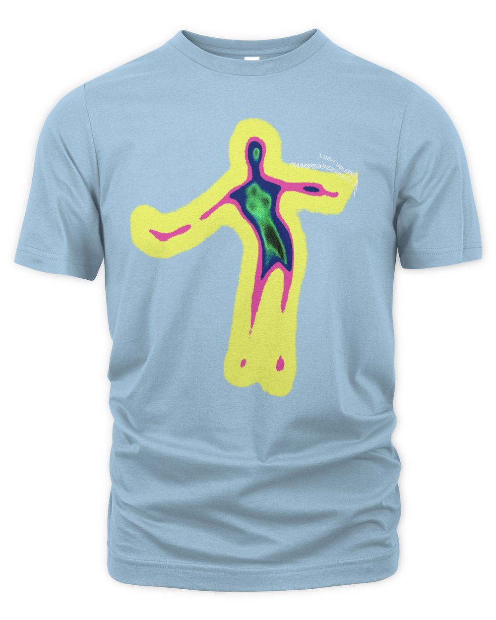 Techwear On Clothing Distorted Portrait Graphic Shirt