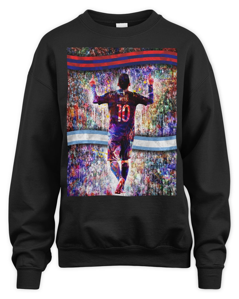 Messi Merch Silhouette Crowd Graphic Shirt