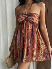 GFT Women's Dark Yellow Summer Boho Holiday Vacation Holiday