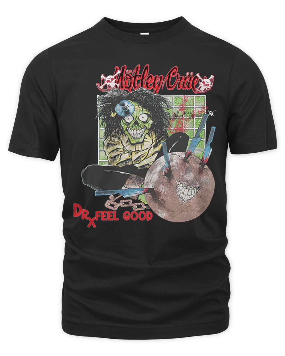 Motley Crue Merch Dr Feelgood Pushead Shirt