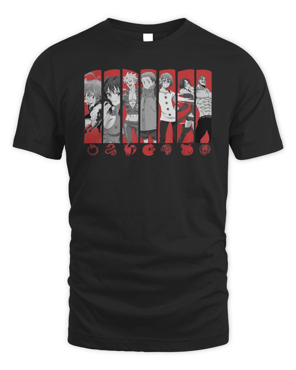 Vintage Seven Deadly Sins Anime Manga Season Art Outfits Shirt