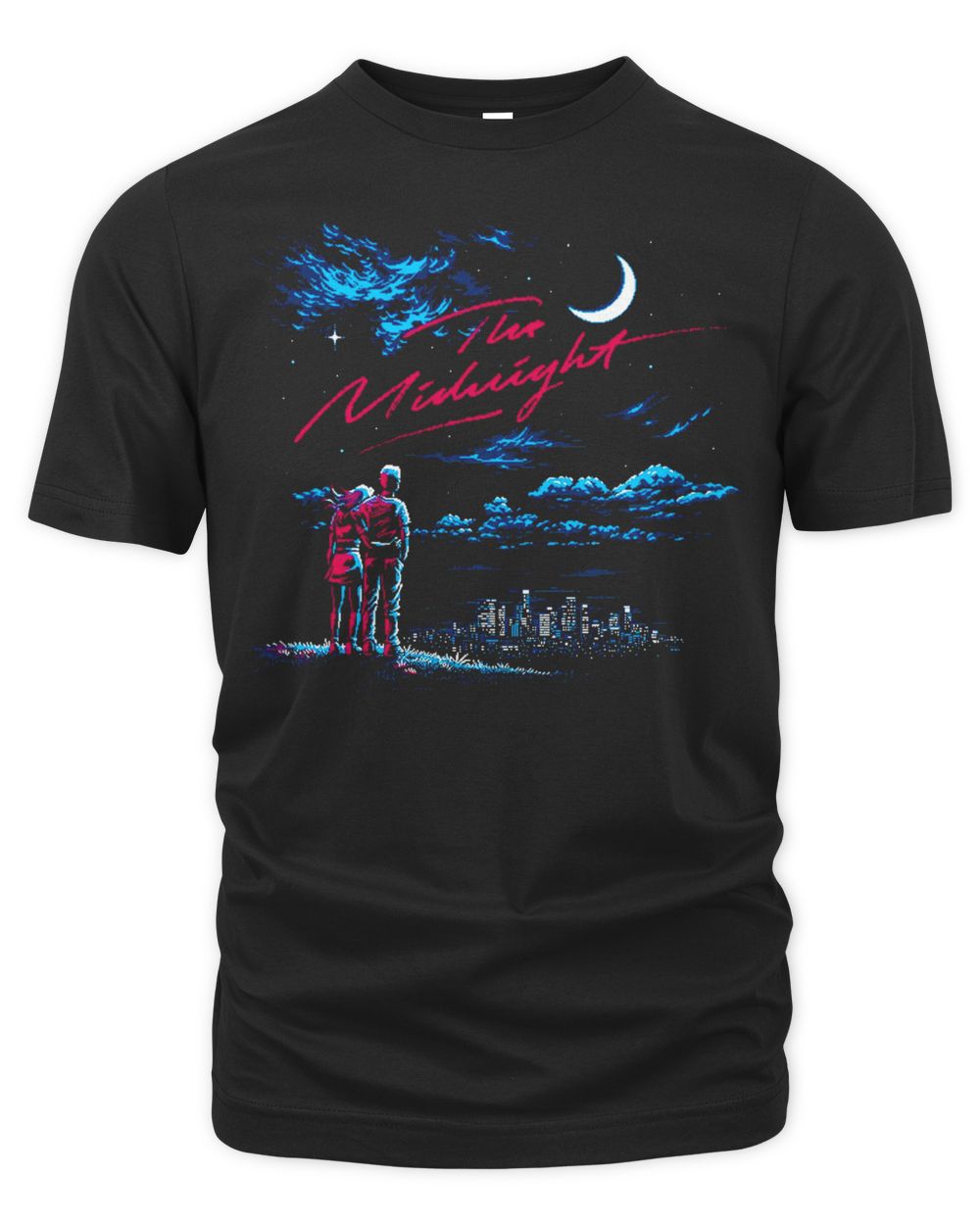 The Midnight Merch Pixel Overlook Shirt