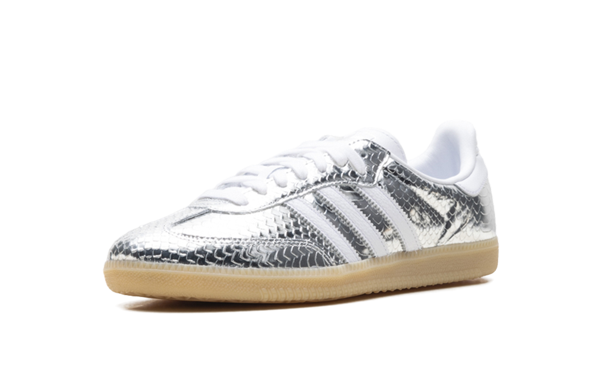 Adidas Samba OG Women "Patent snakeskin silver metallic" IH9016