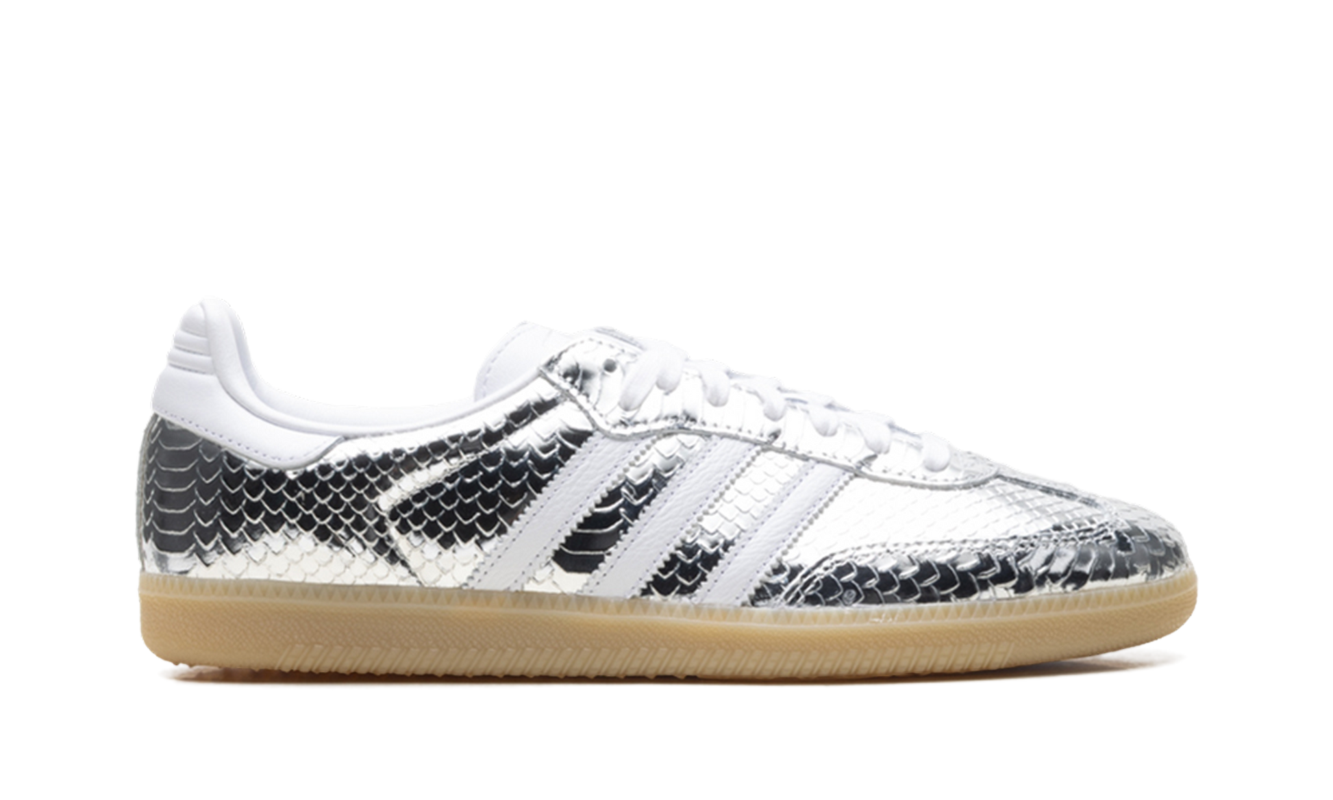 Adidas Samba OG Women "Patent snakeskin silver metallic" IH9016